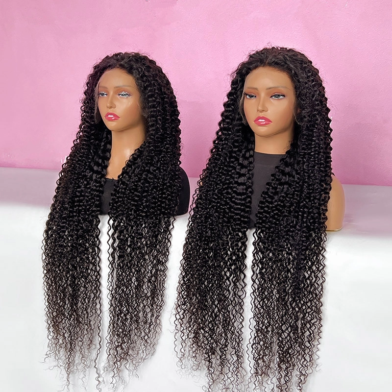 40inch Virgin Hair 13x4 HD Lace Frontal Wig Jerry Curly Wigs